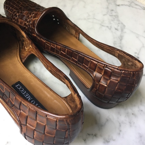 SOLD :: Vintage 80s Woven Open Side Flats - Picture 5 of 8